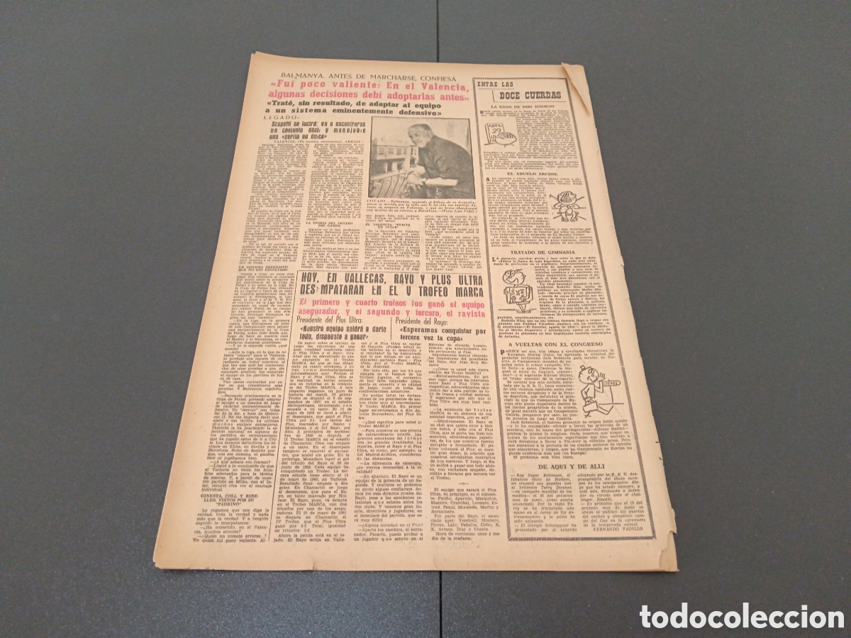 Coleccionismo deportivo: MARCA 31 DE MAYO 1962 - Foto 7