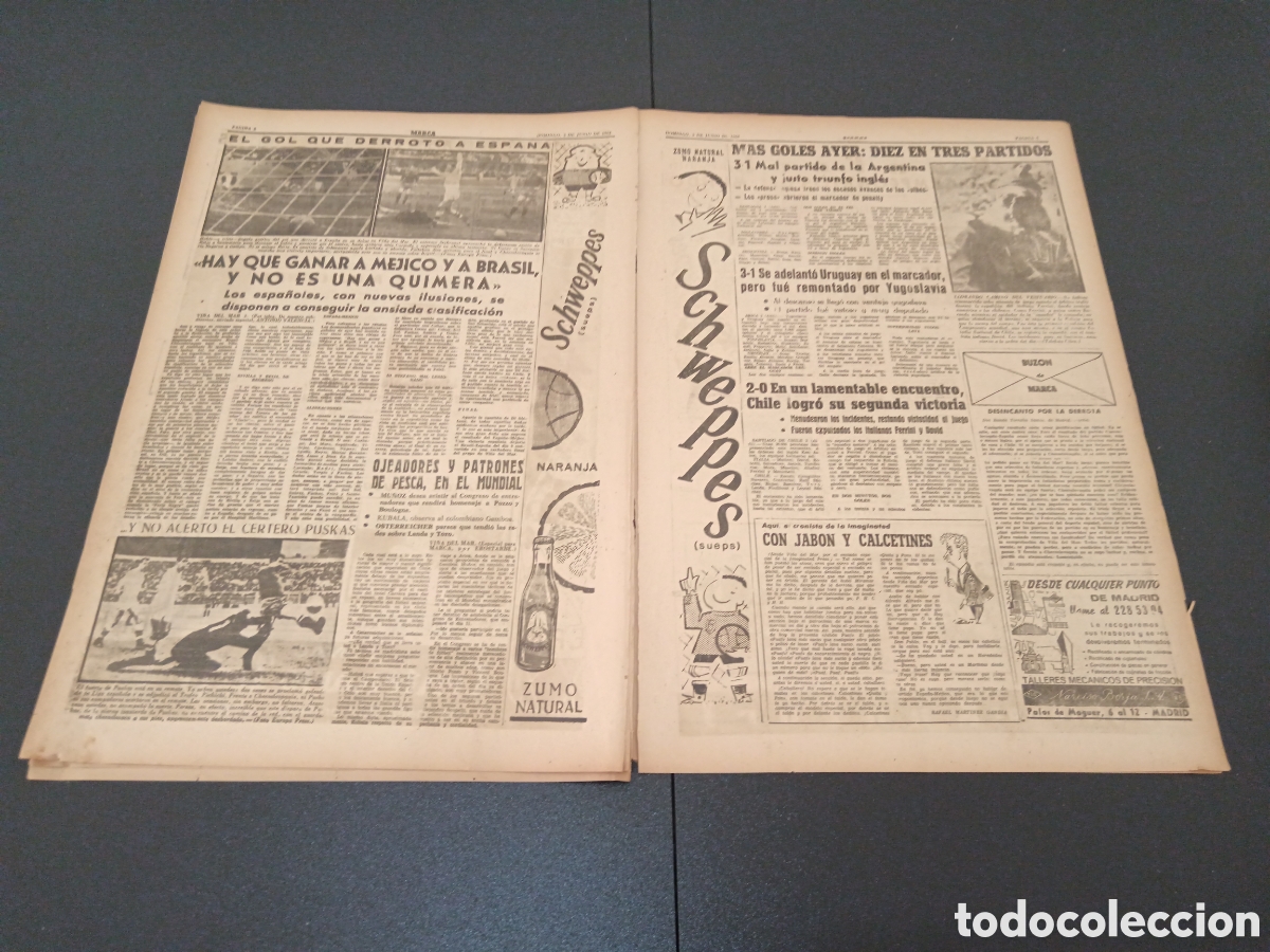 Coleccionismo deportivo: MARCA 03 DE JUNIO 1962 - Foto 4
