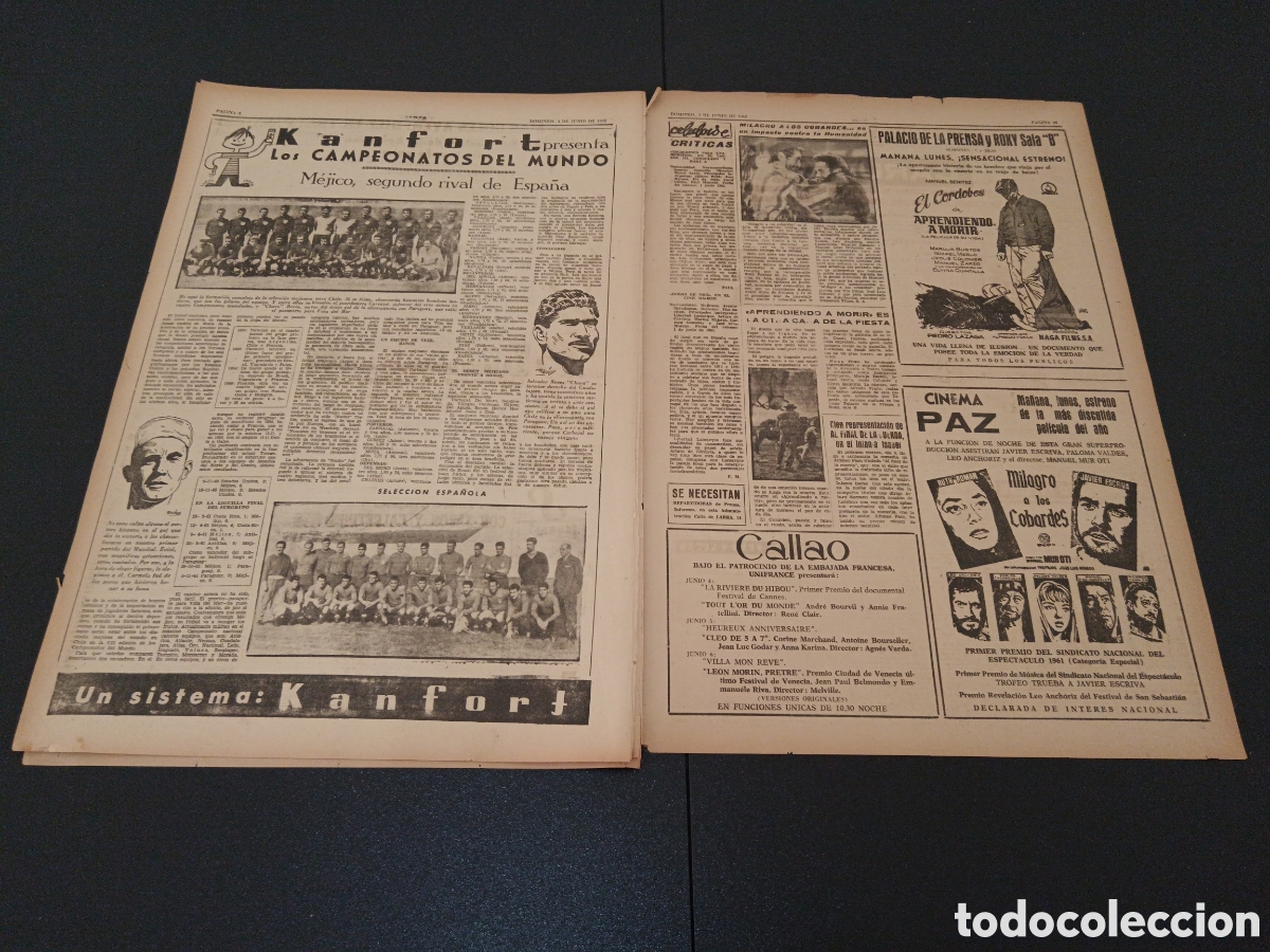 Coleccionismo deportivo: MARCA 03 DE JUNIO 1962 - Foto 5