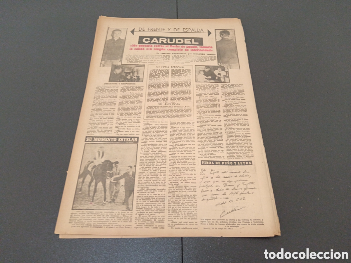 Coleccionismo deportivo: MARCA 03 DE JUNIO 1962 - Foto 6