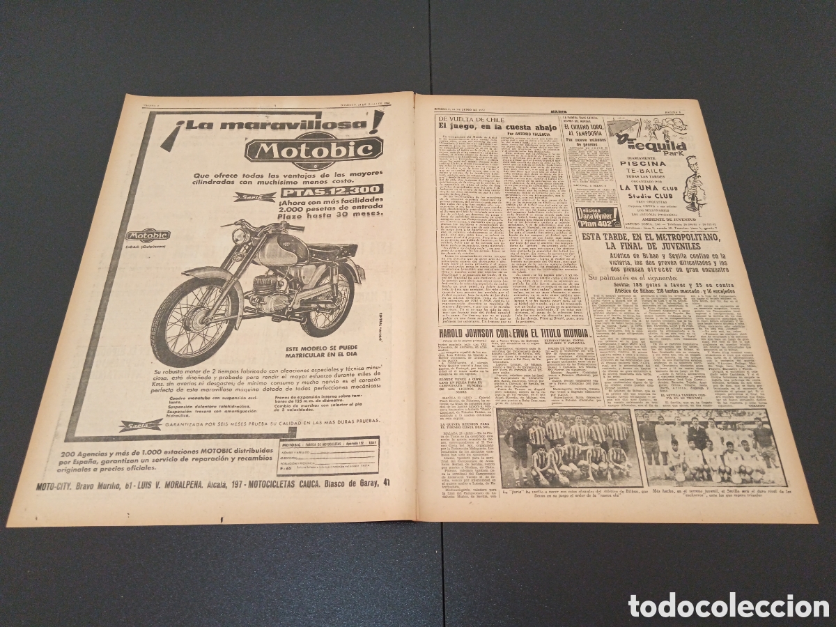 Coleccionismo deportivo: MARCA 24 DE JUNIO 1962 - Foto 2