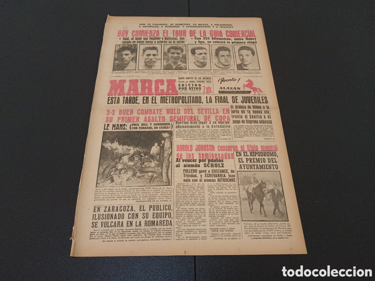 Coleccionismo deportivo: MARCA 24 DE JUNIO 1962 - Foto 1