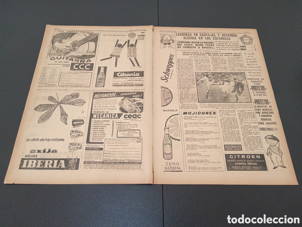 Coleccionismo deportivo: MARCA 04 DE JUNIO 1962 - Foto 4