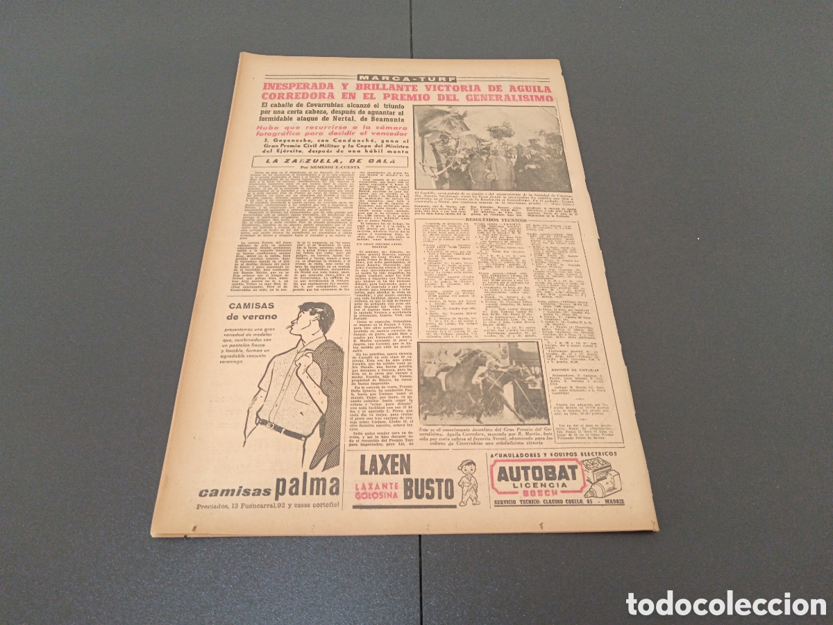 Coleccionismo deportivo: MARCA 04 DE JUNIO 1962 - Foto 8
