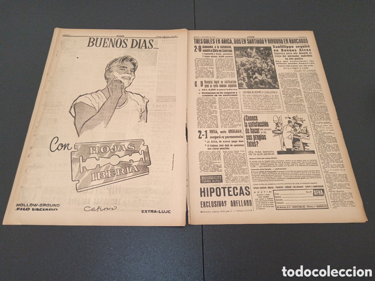 Coleccionismo deportivo: MARCA 07 DE JUNIO 1962 - Foto 4