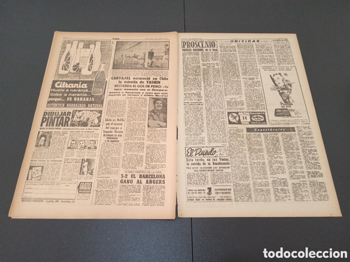 Coleccionismo deportivo: MARCA 07 DE JUNIO 1962 - Foto 5