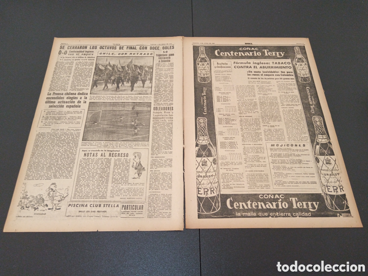 Coleccionismo deportivo: MARCA 08 DE JUNIO 1962 - Foto 3