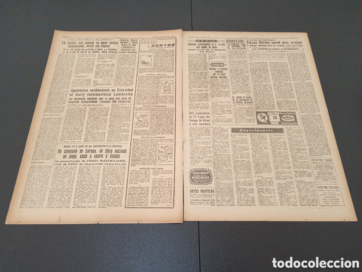 Coleccionismo deportivo: MARCA 08 DE JUNIO 1962 - Foto 5