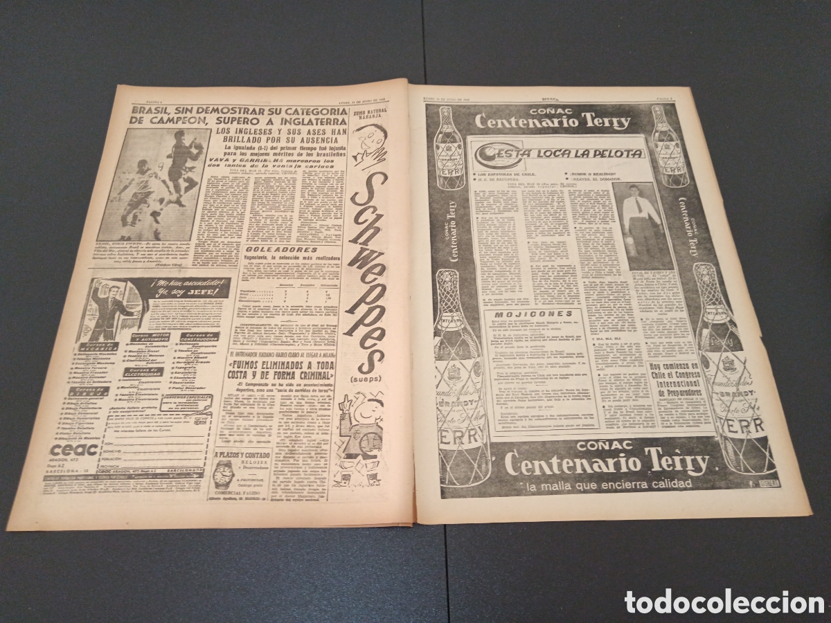 Coleccionismo deportivo: MARCA 11 DE JUNIO 1962 - Foto 3