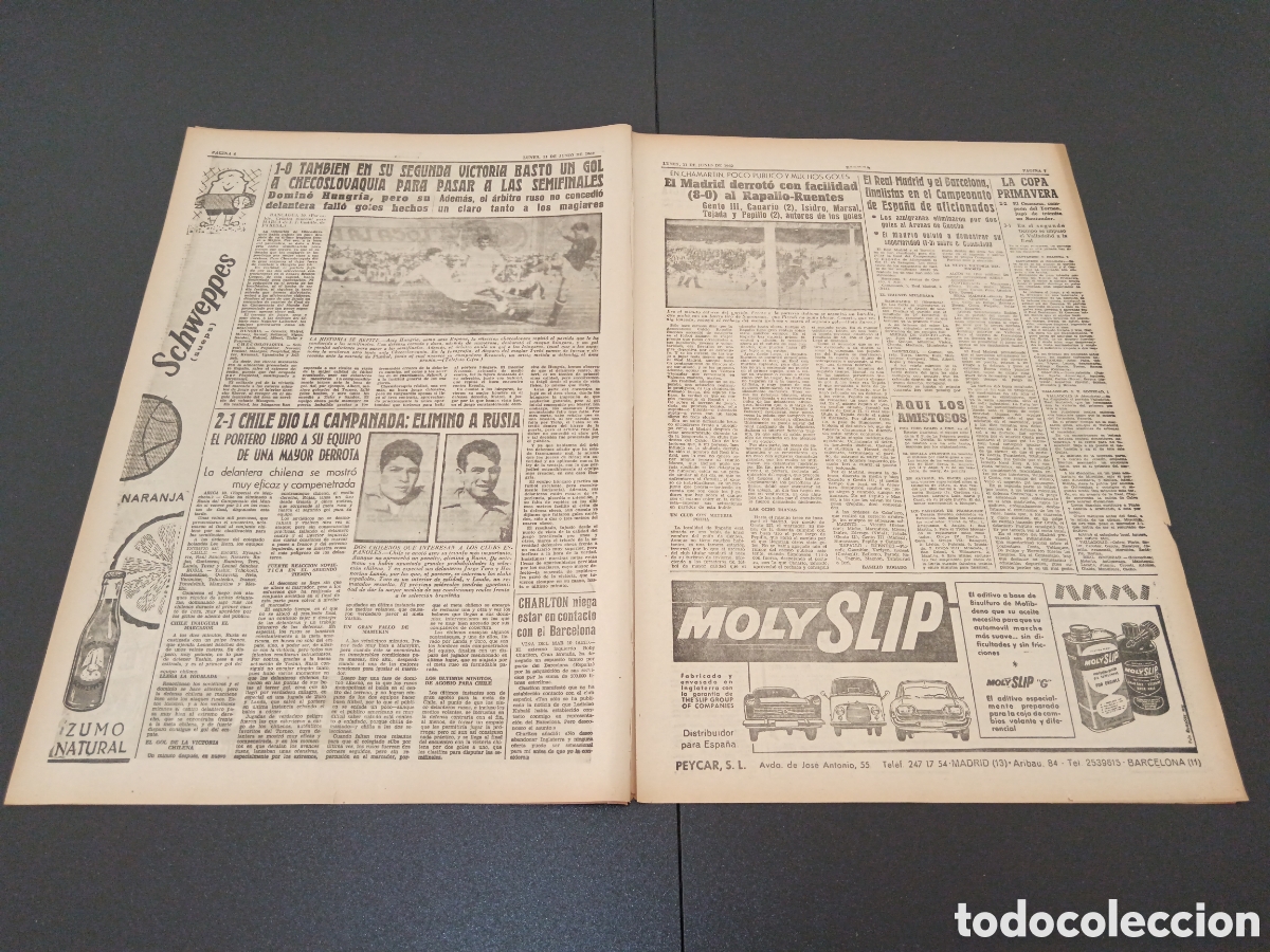 Coleccionismo deportivo: MARCA 11 DE JUNIO 1962 - Foto 4