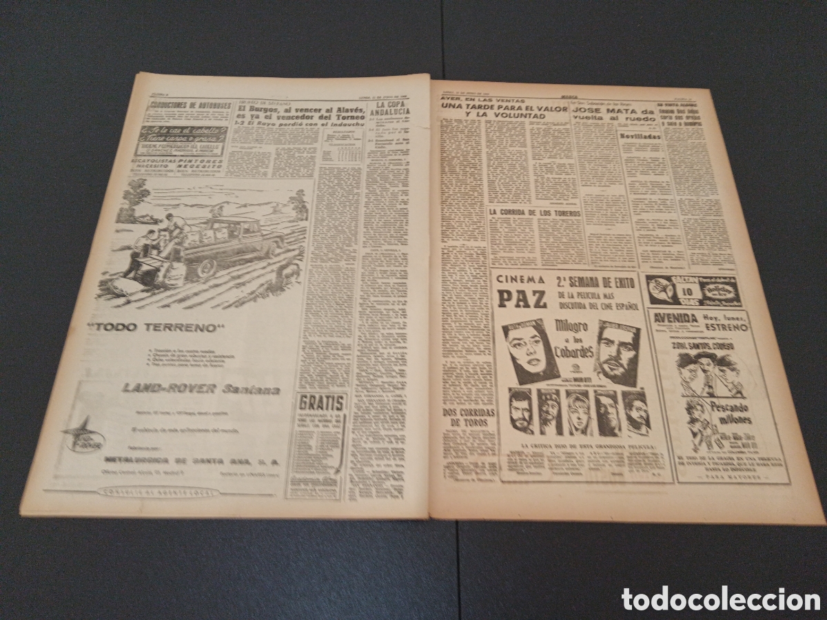 Coleccionismo deportivo: MARCA 11 DE JUNIO 1962 - Foto 5
