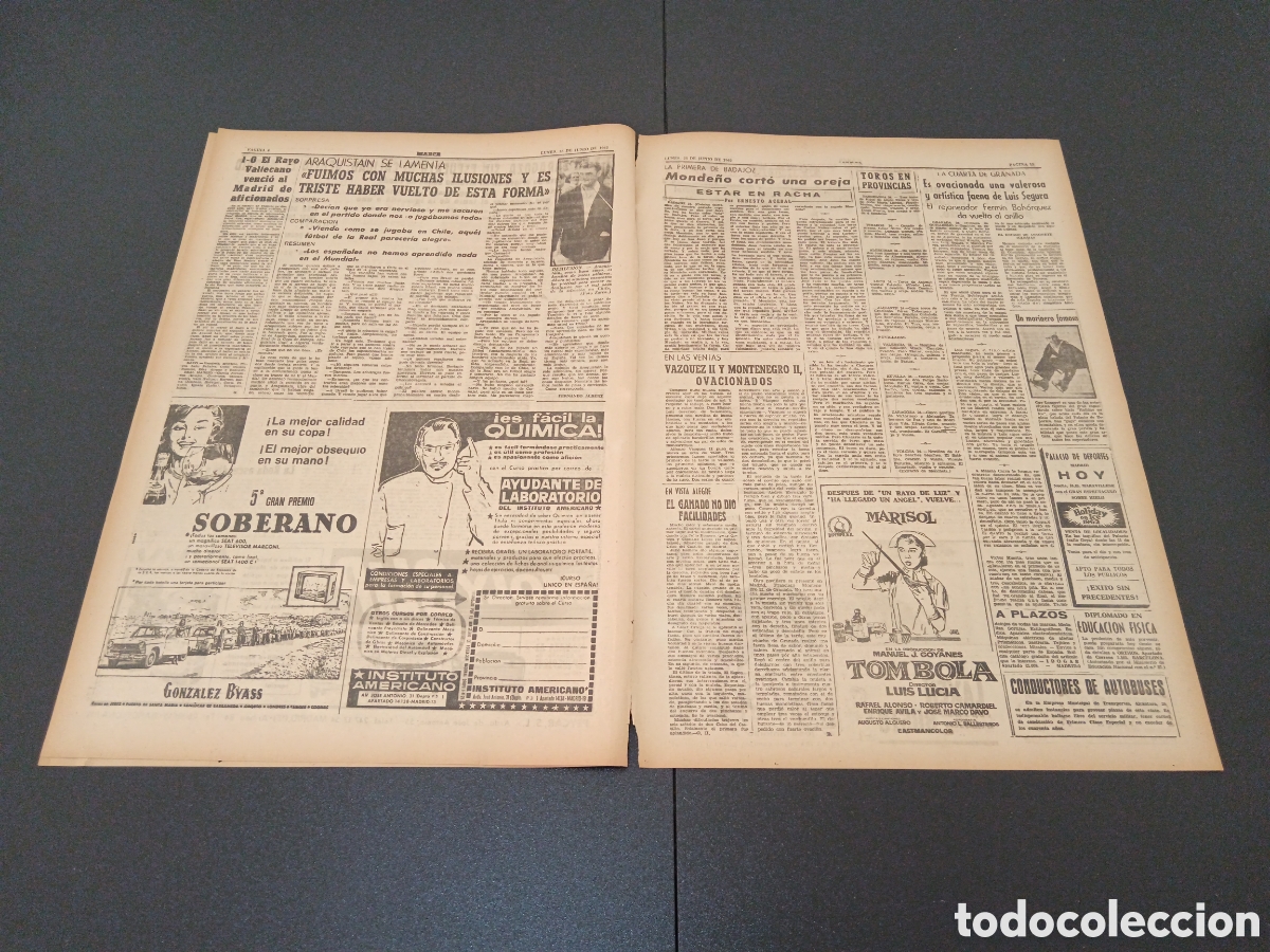 Coleccionismo deportivo: MARCA 25 DE JUNIO 1962 - Foto 3