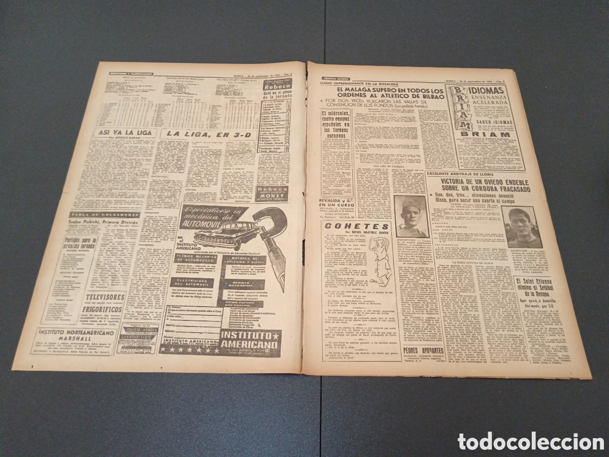Coleccionismo deportivo: MARCA 24 DE SEPTIEMBRE 1962 - Foto 2