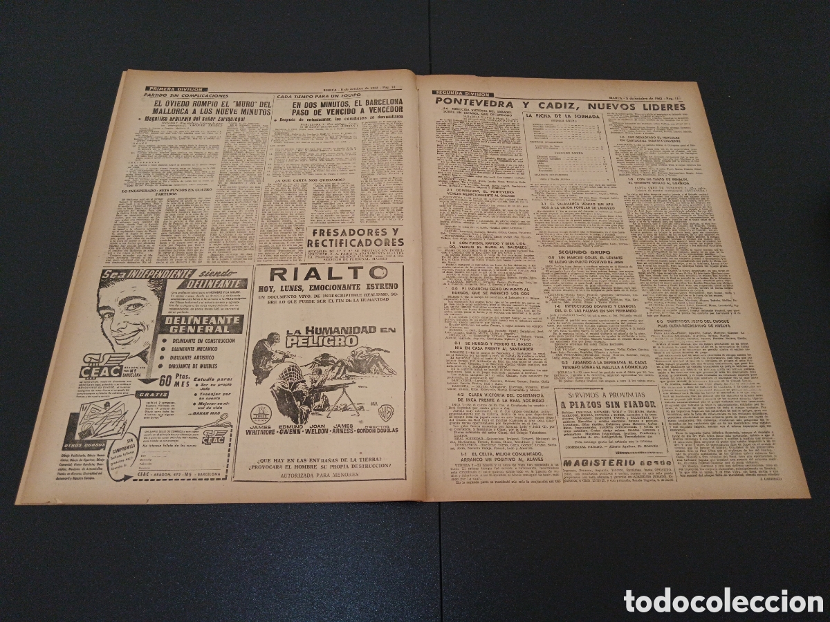 Coleccionismo deportivo: MARCA 08 DE OCTUBRE 1962 - Foto 5