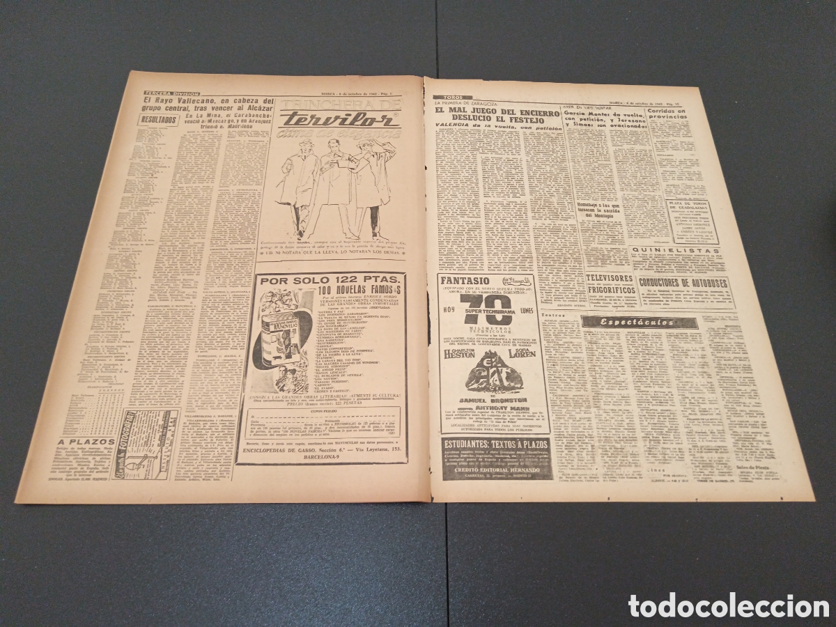 Coleccionismo deportivo: MARCA 08 DE OCTUBRE 1962 - Foto 6