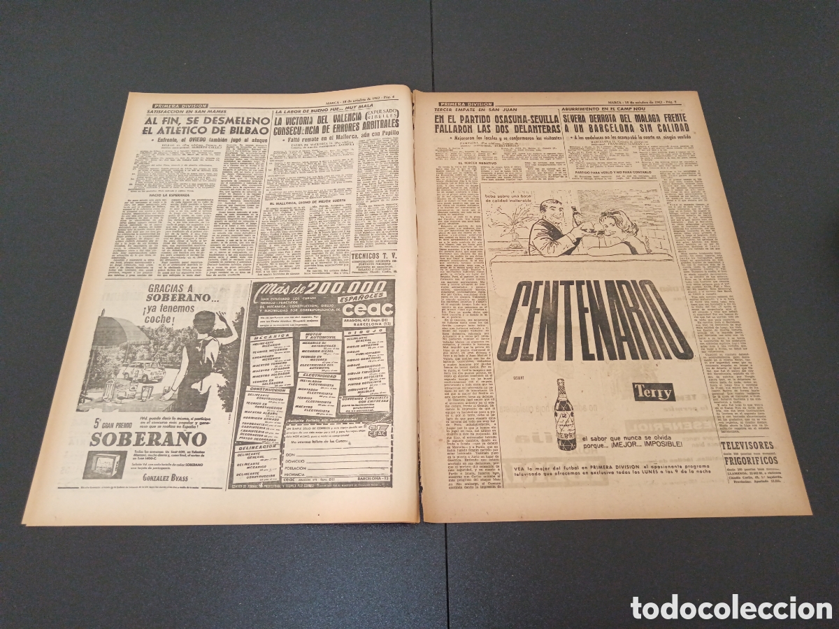 Coleccionismo deportivo: MARCA 15 DE OCTUBRE 1962 - Foto 3