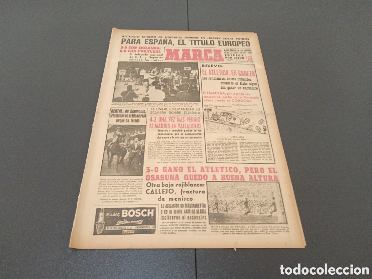 Coleccionismo deportivo: MARCA 22 DE OCTUBRE 1962 - Foto 1