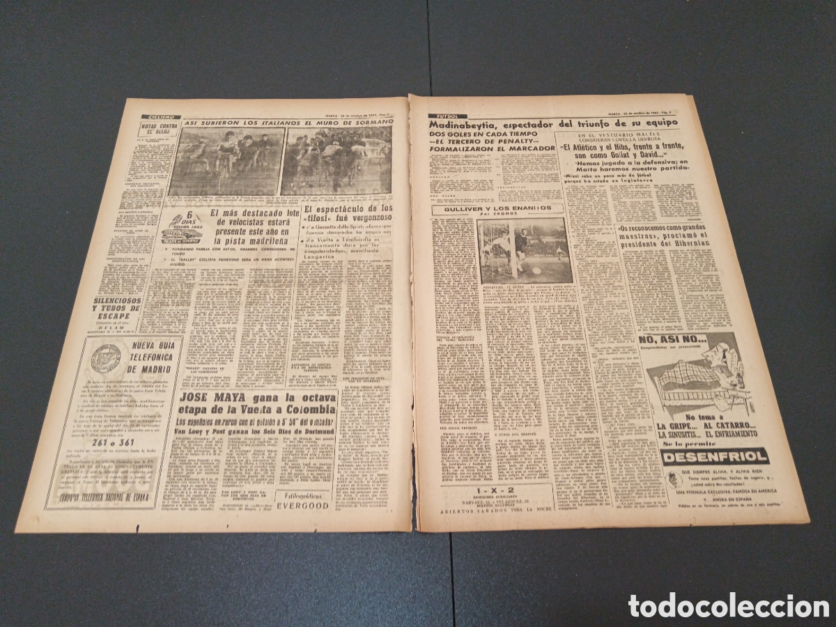 Coleccionismo deportivo: MARCA 25 DE OCTUBRE 1962 - Foto 2