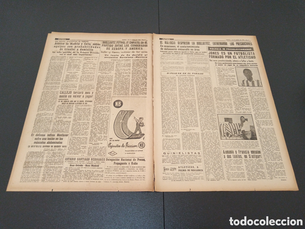 Coleccionismo deportivo: MARCA 25 DE OCTUBRE 1962 - Foto 3