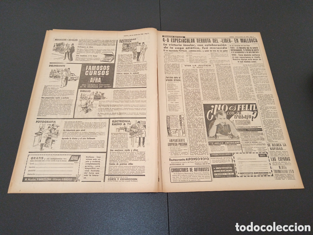 Coleccionismo deportivo: MARCA 29 DE OCTUBRE 1962 - Foto 4