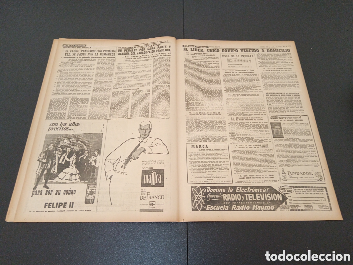 Coleccionismo deportivo: MARCA 29 DE OCTUBRE 1962 - Foto 5