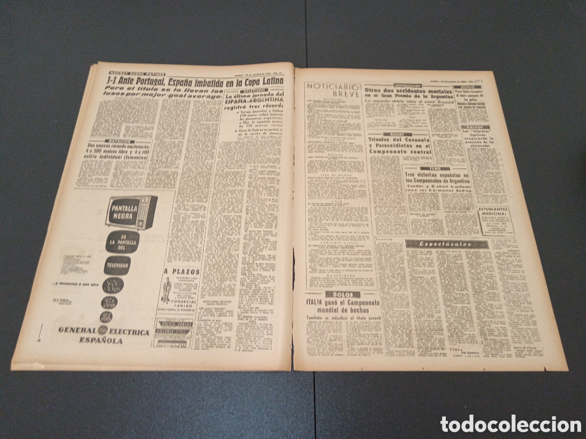 Coleccionismo deportivo: MARCA 29 DE OCTUBRE 1962 - Foto 7