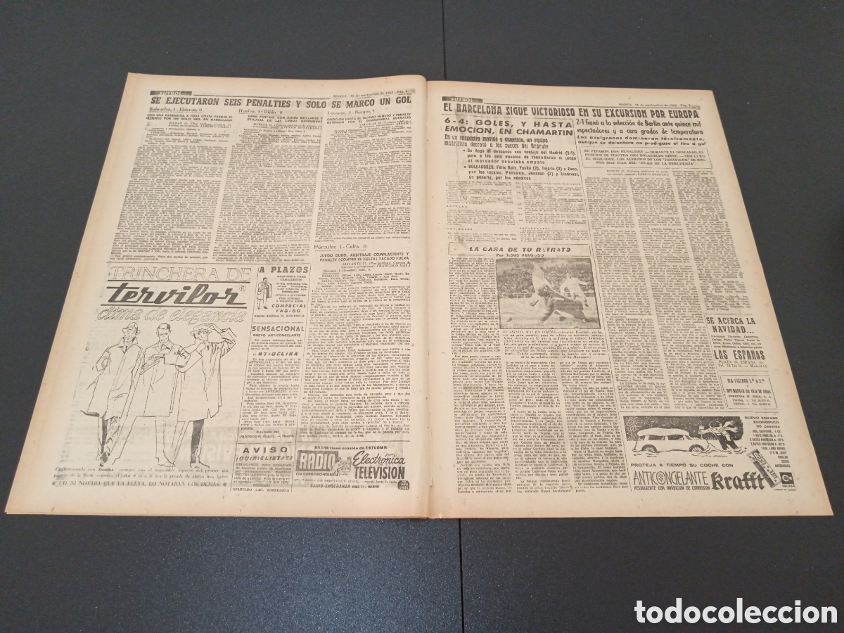 Coleccionismo deportivo: MARCA 26 DE NOVIEMBRE 1962 - Foto 5