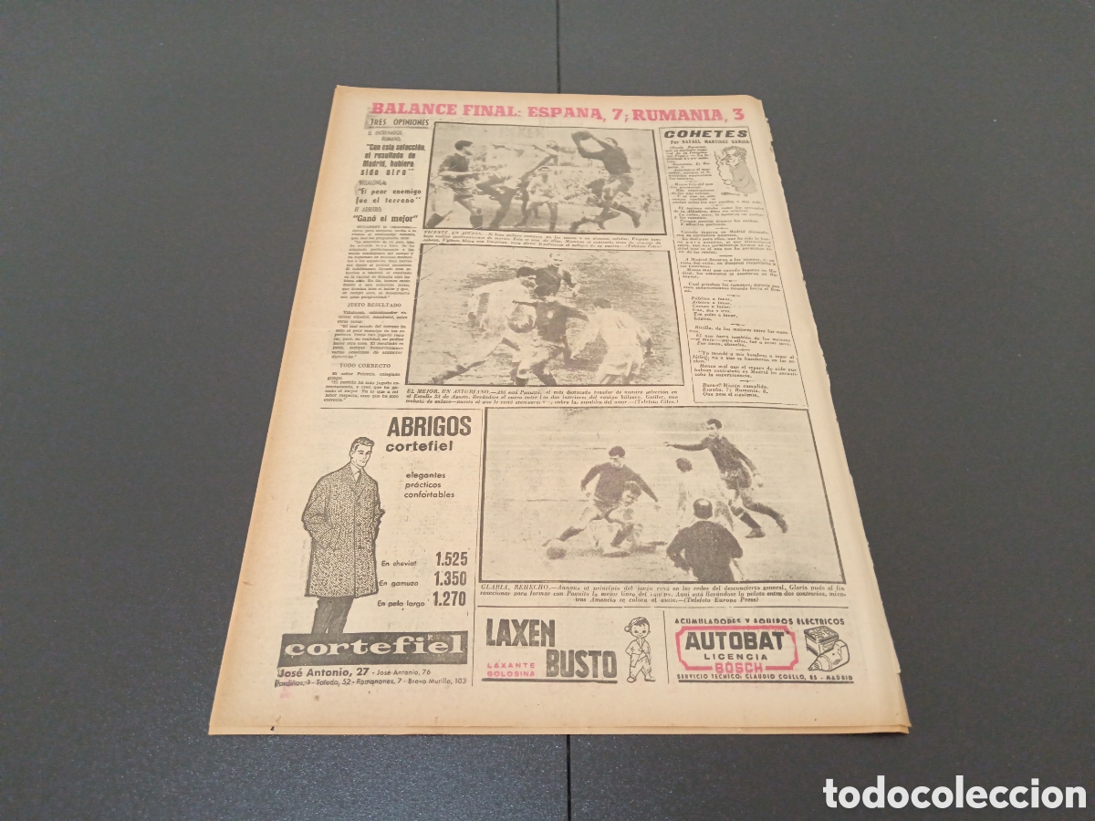 Coleccionismo deportivo: MARCA 26 DE NOVIEMBRE 1962 - Foto 7