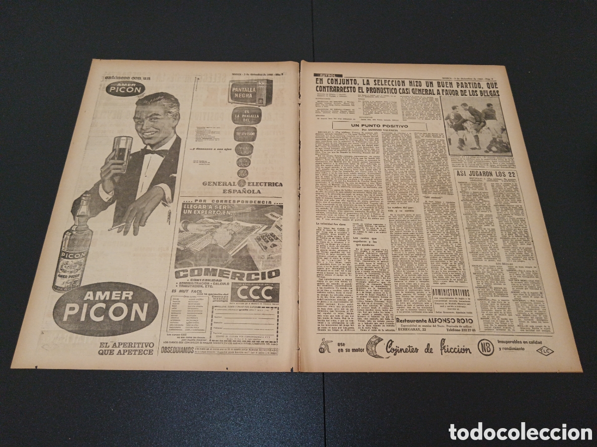Coleccionismo deportivo: MARCA 03 DE DICIEMBRE 1962 - Foto 2