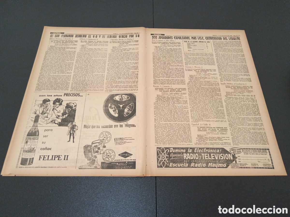 Coleccionismo deportivo: MARCA 03 DE DICIEMBRE 1962 - Foto 5