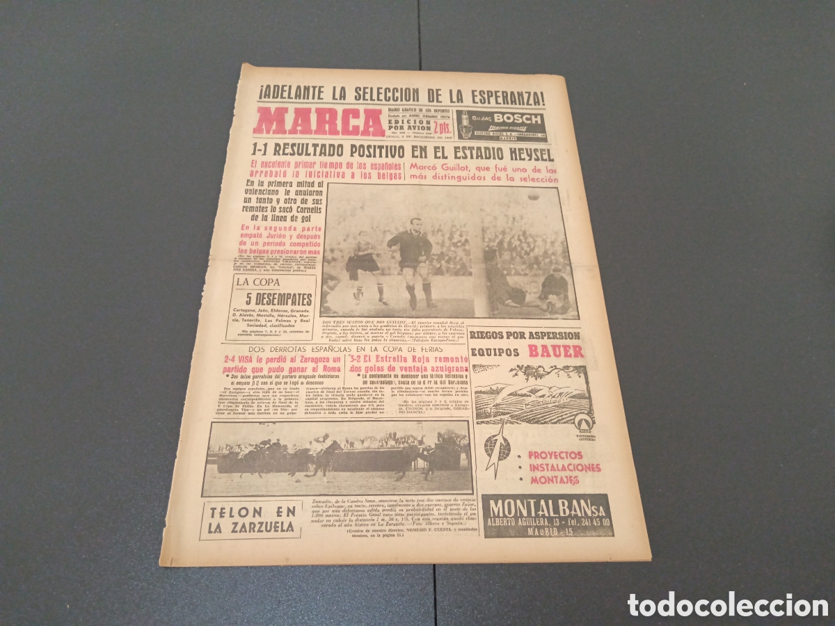 Coleccionismo deportivo: MARCA 03 DE DICIEMBRE 1962 - Foto 1