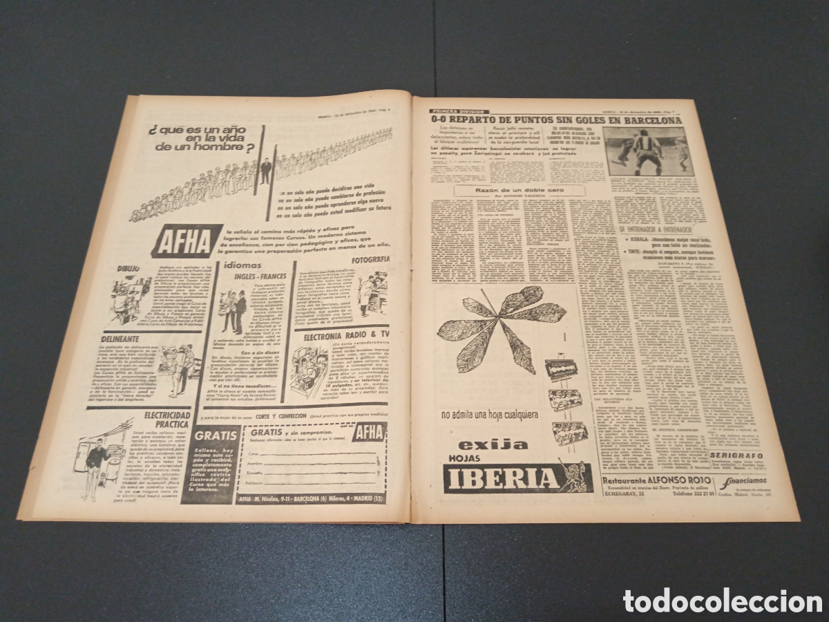 Coleccionismo deportivo: MARCA 10 DE DICIEMBRE 1962 - Foto 4