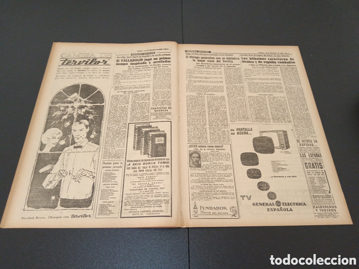 Coleccionismo deportivo: MARCA 10 DE DICIEMBRE 1962 - Foto 5
