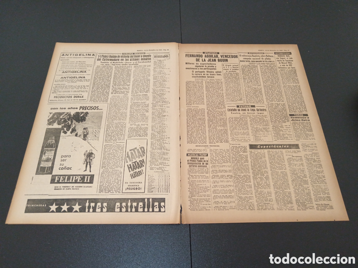 Coleccionismo deportivo: MARCA 10 DE DICIEMBRE 1962 - Foto 7