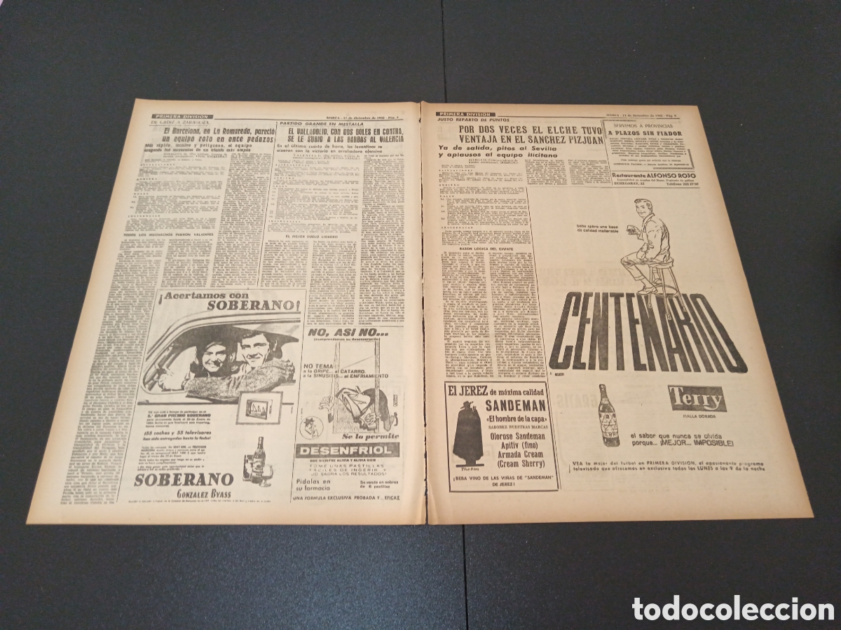 Coleccionismo deportivo: MARCA 17 DE DICIEMBRE 1962 - Foto 3