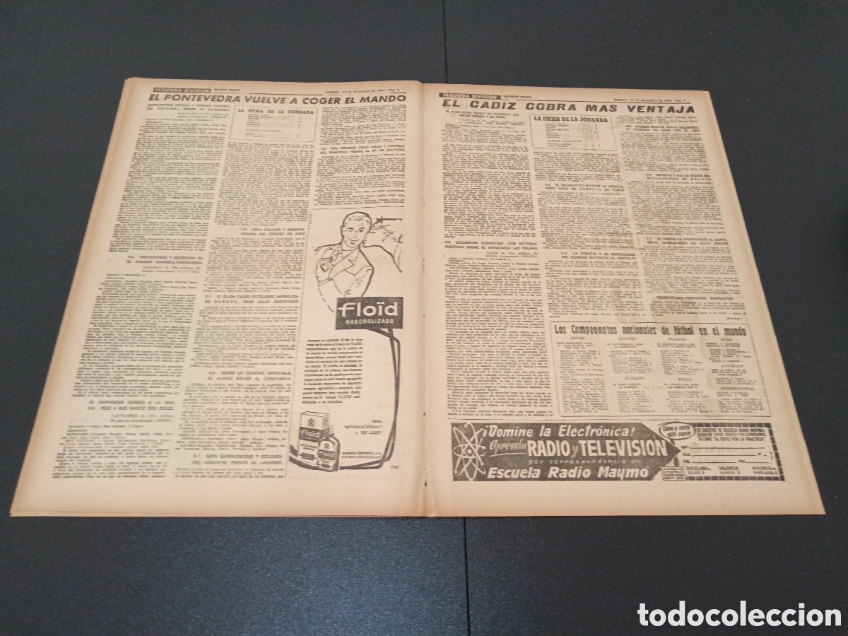 Coleccionismo deportivo: MARCA 17 DE DICIEMBRE 1962 - Foto 5