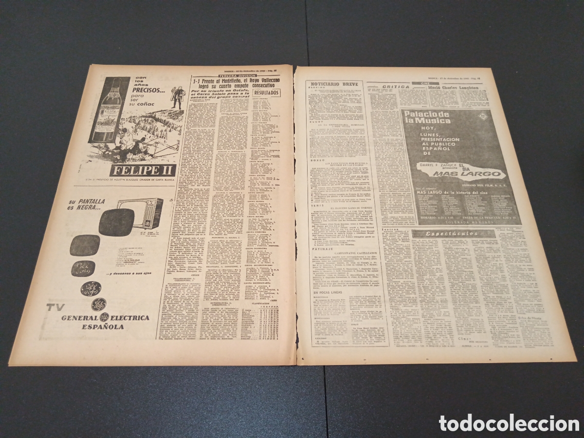 Coleccionismo deportivo: MARCA 17 DE DICIEMBRE 1962 - Foto 6