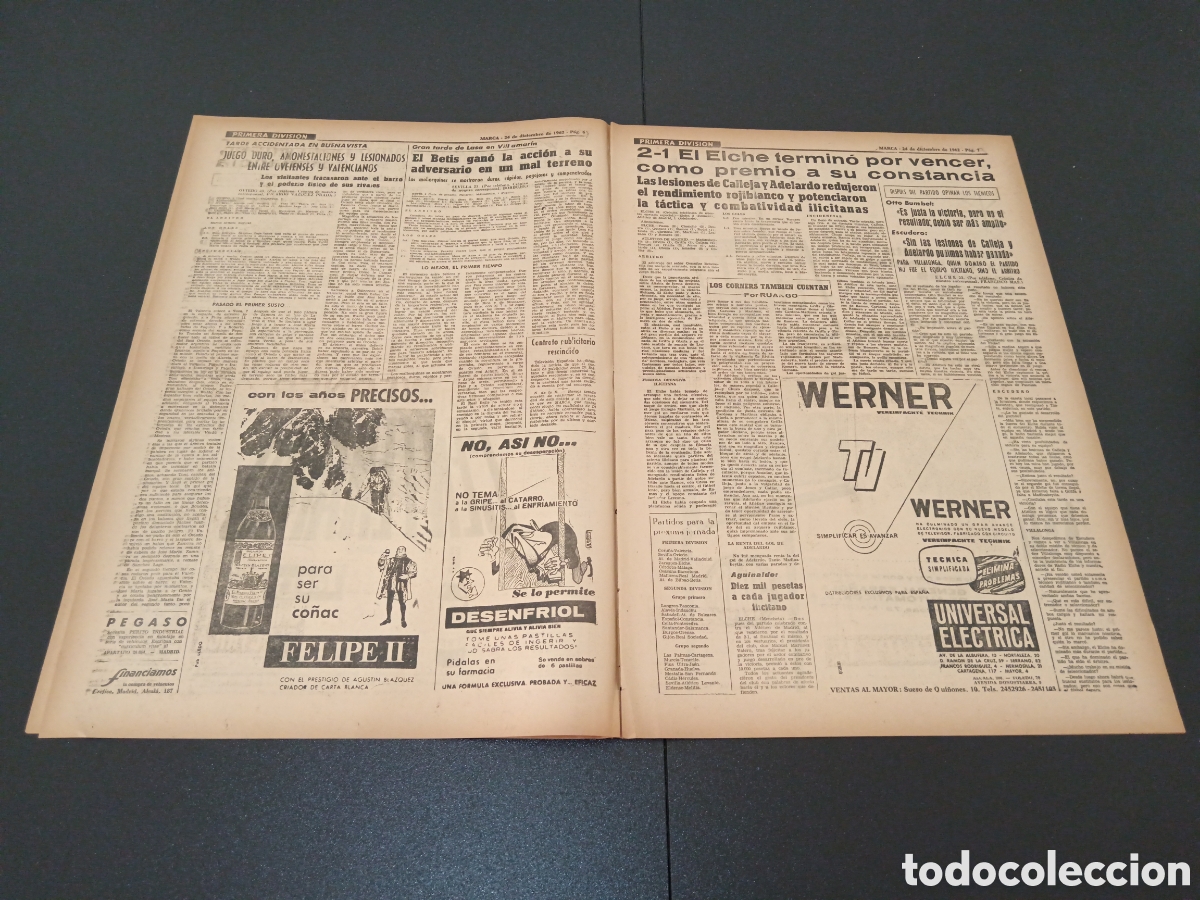 Coleccionismo deportivo: MARCA 24 DE DICIEMBRE 1962 - Foto 4