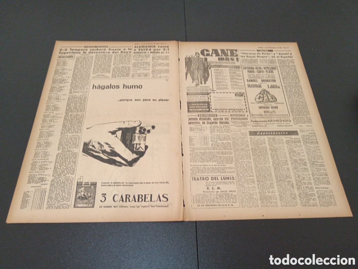 Coleccionismo deportivo: MARCA 24 DE DICIEMBRE 1962 - Foto 7