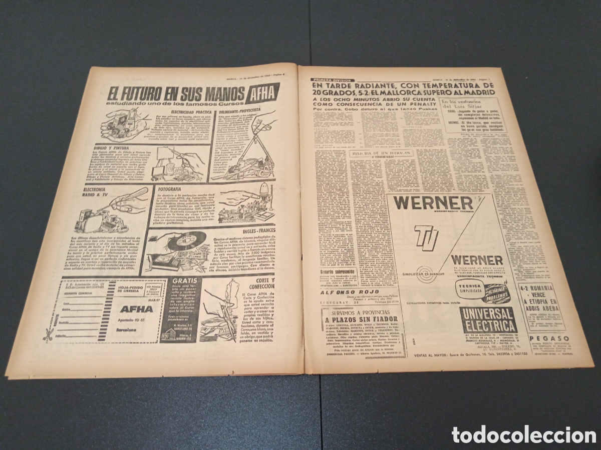 Coleccionismo deportivo: MARCA 31 DE DICIEMBRE 1962 - Foto 4
