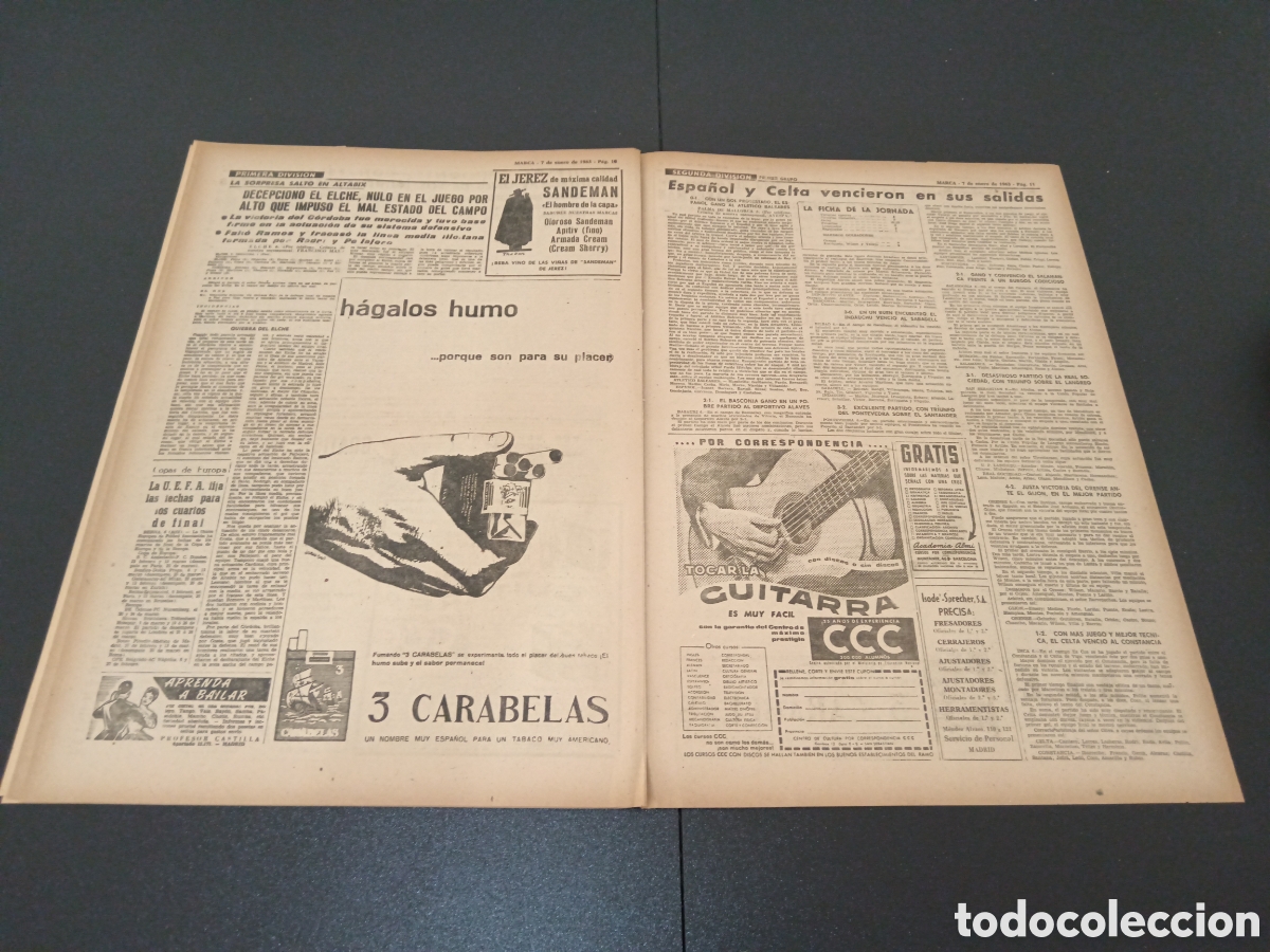 Coleccionismo deportivo: MARCA 07 DE ENERO 1963 - Foto 6
