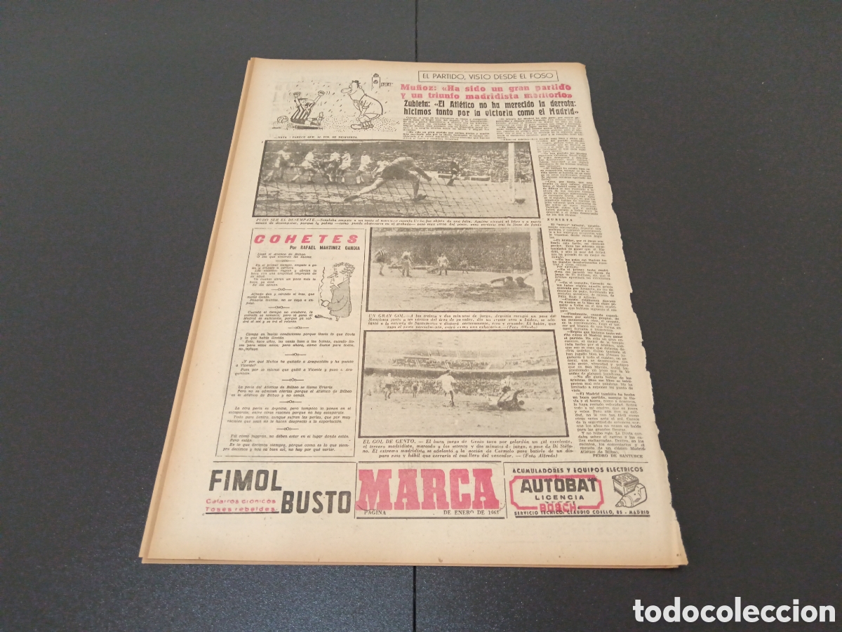 Coleccionismo deportivo: MARCA 07 DE ENERO 1963 - Foto 8