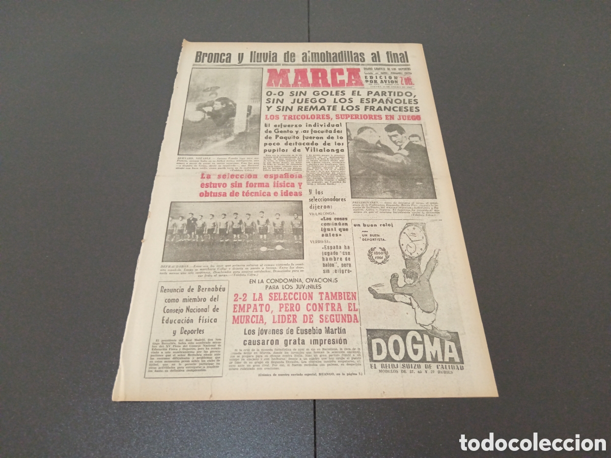 Coleccionismo deportivo: MARCA 10 DE ENERO 1963 - Foto 1
