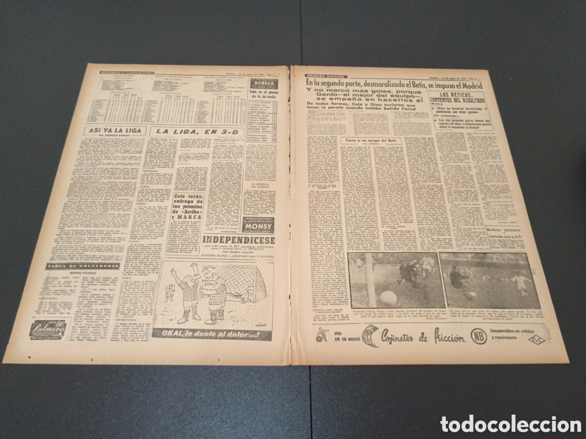 Coleccionismo deportivo: MARCA 14 DE ENERO 1963 - Foto 2
