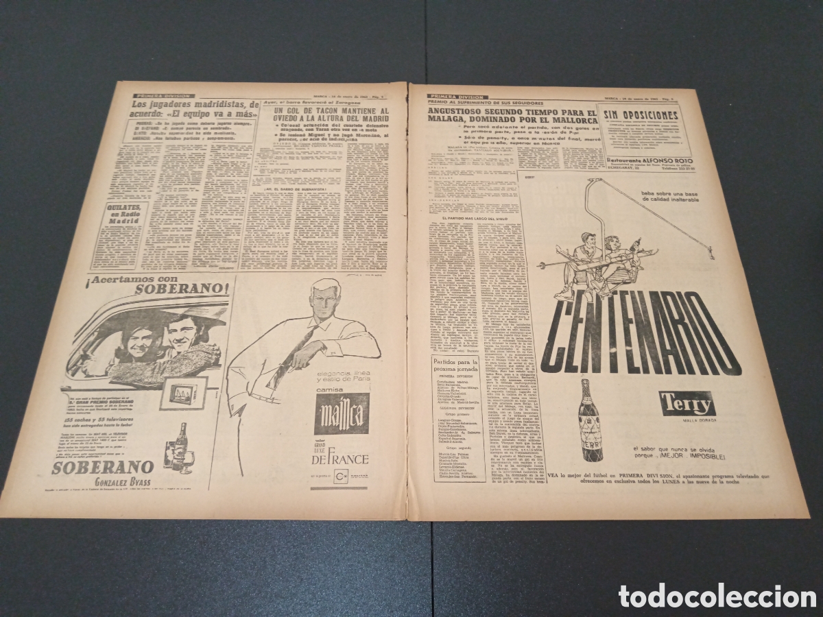 Coleccionismo deportivo: MARCA 14 DE ENERO 1963 - Foto 3