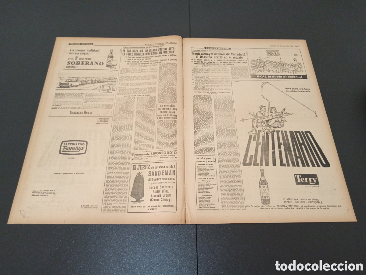 Coleccionismo deportivo: MARCA 21 DE ENERO 1963 - Foto 3