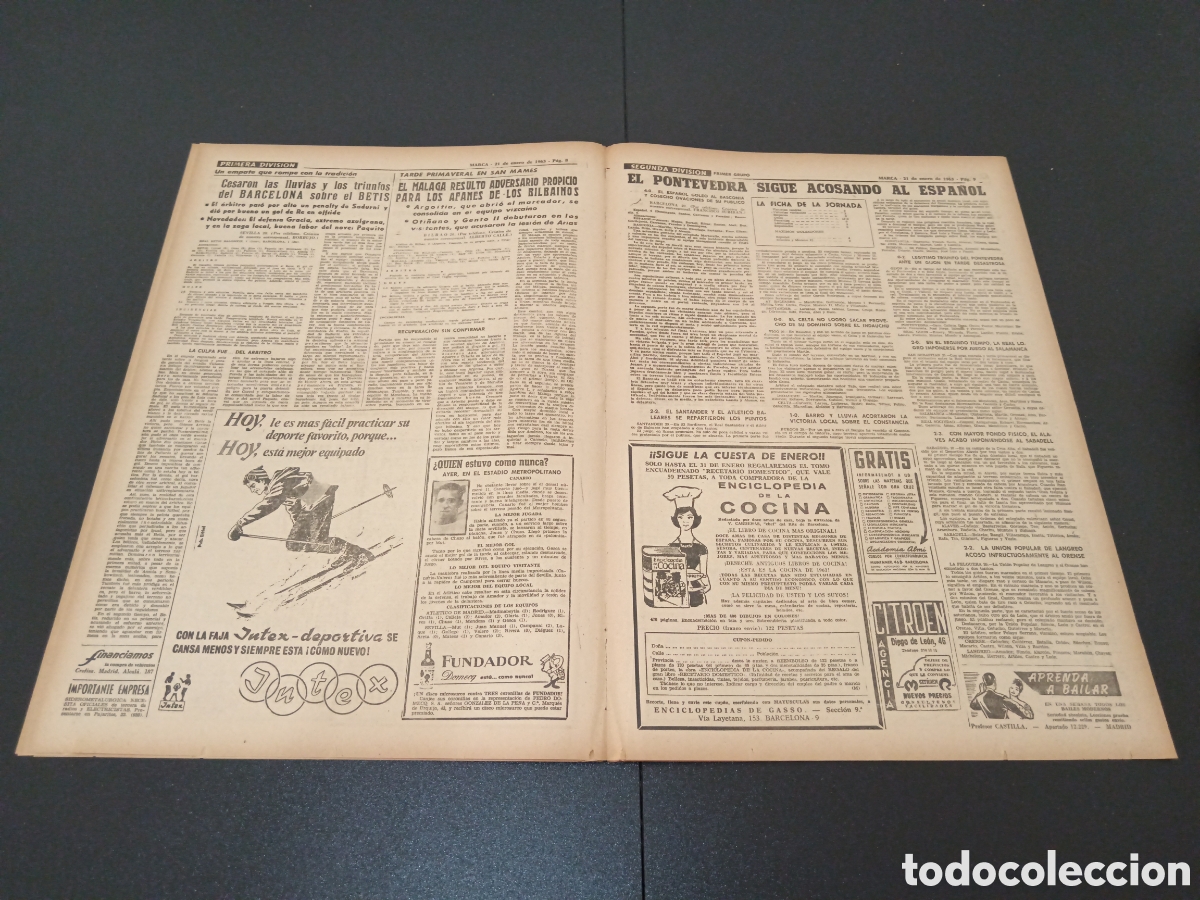 Coleccionismo deportivo: MARCA 21 DE ENERO 1963 - Foto 5