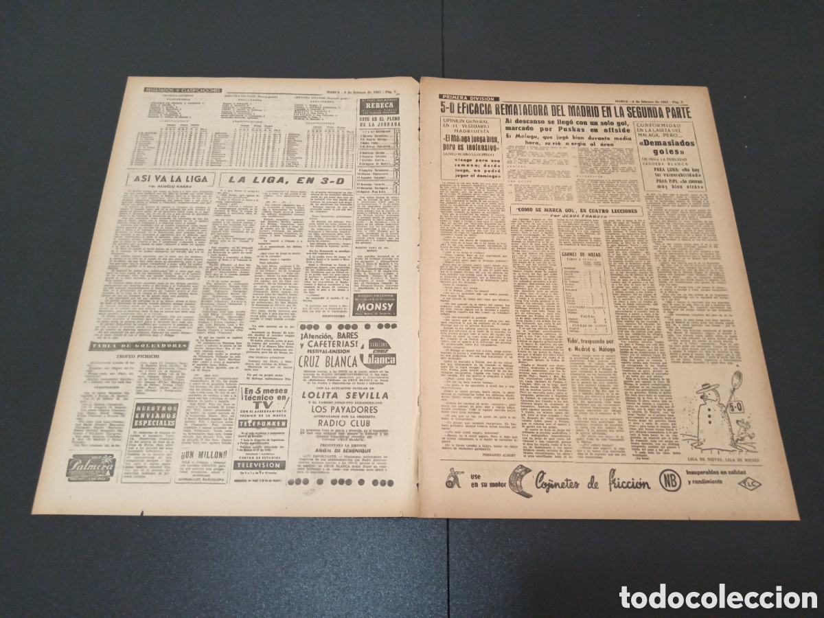 Coleccionismo deportivo: MARCA 04 DE FEBRERO 1963 - Foto 2
