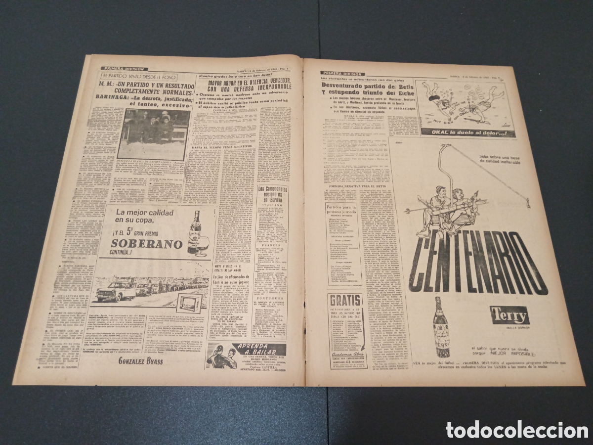 Coleccionismo deportivo: MARCA 04 DE FEBRERO 1963 - Foto 3