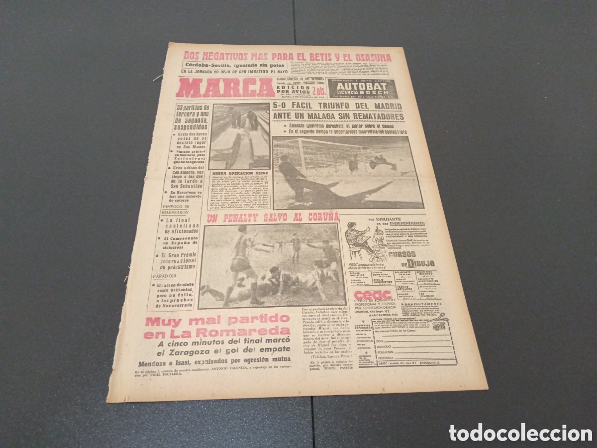 Coleccionismo deportivo: MARCA 04 DE FEBRERO 1963 - Foto 1